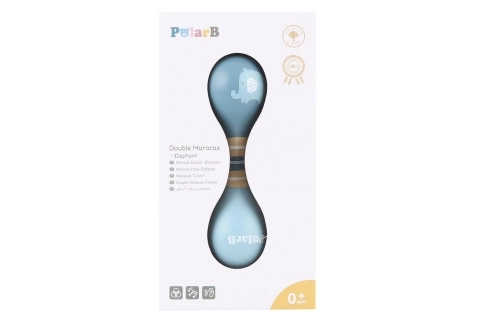 Maracas doubles en bois - éléphant