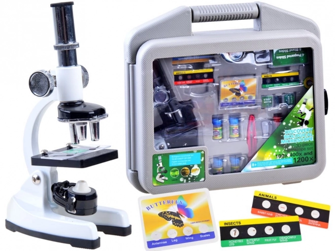 Ensemble de microscopes métalliques pour jeunes scientifiques ES0024