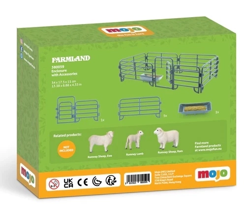 Enclos pour moutons avec accessoires