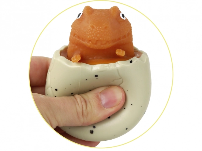 Jouet anti-stress dinosaure dans œuf Squishy