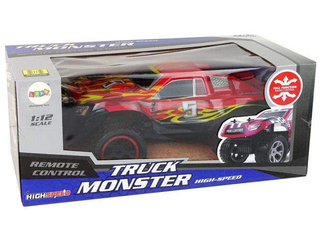 Voiture tout-terrain de course télécommandée 1:12 rouge