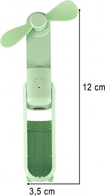 Mini ventilateur USB portable pliable vert