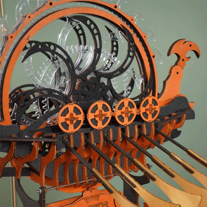 Puzzle en bois du bateau dragon viking