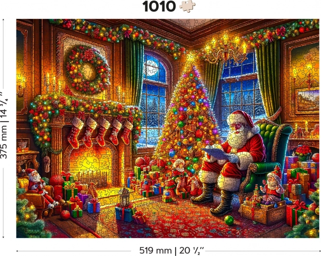 Puzzle en bois Magie de la veille de Noël 1010 pièces