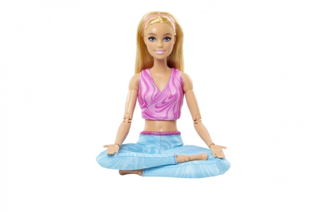 Barbie en mouvement - Blonde avec leggings bleus HRH27