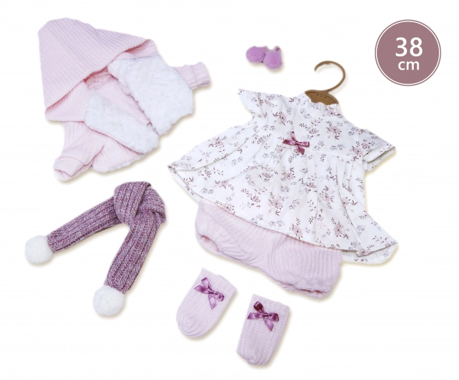 Llorens 385L LOLA - poupée réaliste avec sons et corps en tissu doux - 38 cm