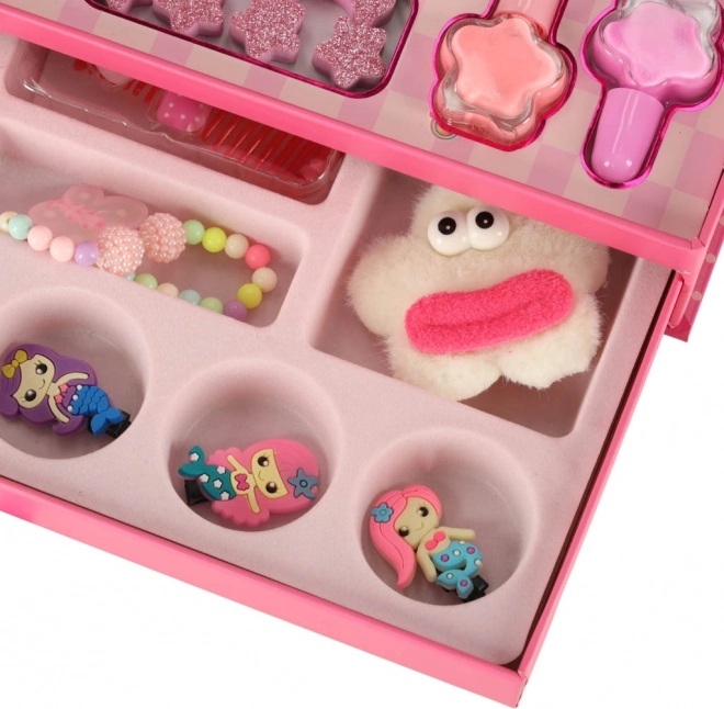 Coffret cosmétique pour enfants avec petite valise et sirène