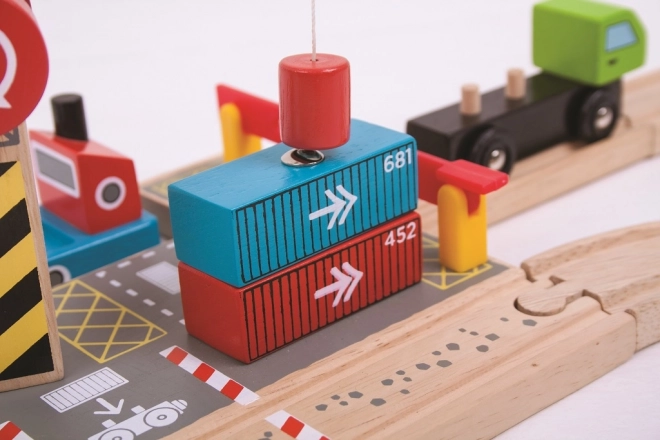 Bigjigs Rail Terminal Conteneur