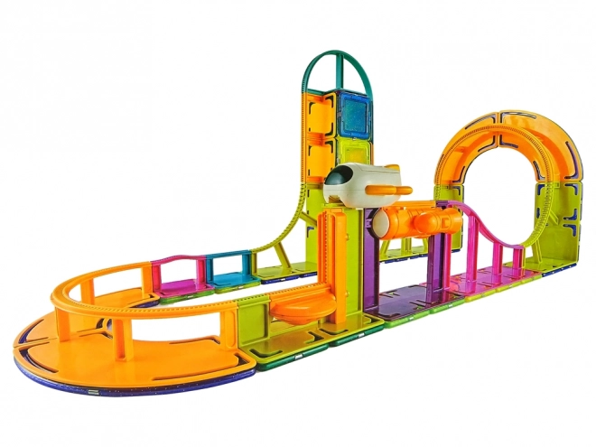 Cubes magnétiques de construction Sky Track 61 pièces