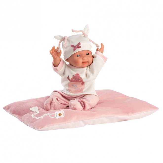Llorens 26312 NOUVEAU-NÉ FILLE - poupée réaliste bébé avec corps en vinyle complet - 26 cm
