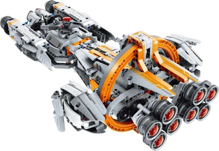 Imposantes sections de propulsion multi‑moteurs