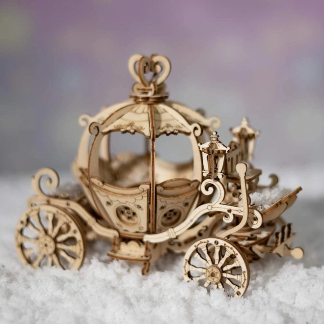 Carrosse en citrouille - Maquette en bois 3D