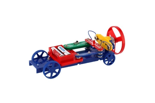 Le secret de l'électronique - Voiture, bateau 50 expériences sur batterie dans une boîte 46,5x33,5x4 cm à partir de 6 ans