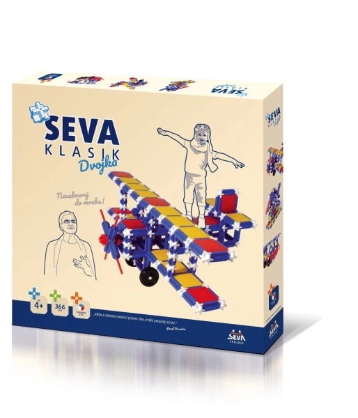 Jeu de construction SEVA KLASIK Deux Plastique 366 pièces en boîte 36x33,5x5cm