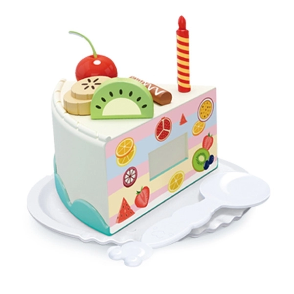 Pâtisserie avec gâteau d'anniversaire et ensemble à thé Woopie