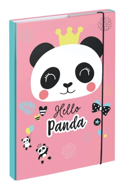 Chemise pour cahiers scolaires A4 avec motif Panda