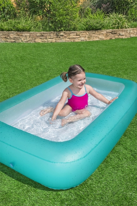 BESTWAY Piscine rectangulaire gonflable pour enfants 2+ 165x104x25cm + fond gonflable