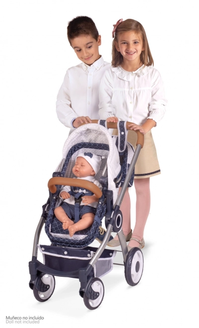 DeCuevas 80537 Poussette pliable pour poupées 3 en 1 avec sac à dos Collection TOP 2020 - 70 cm