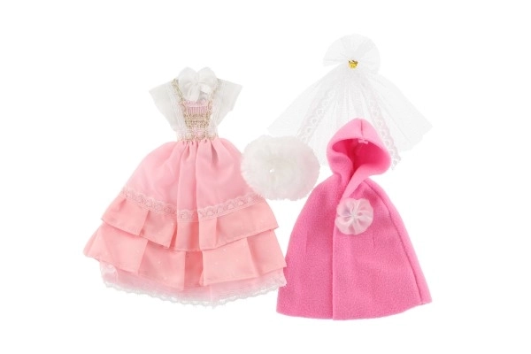 Vêtements avec accessoires pour poupées 2 pièces