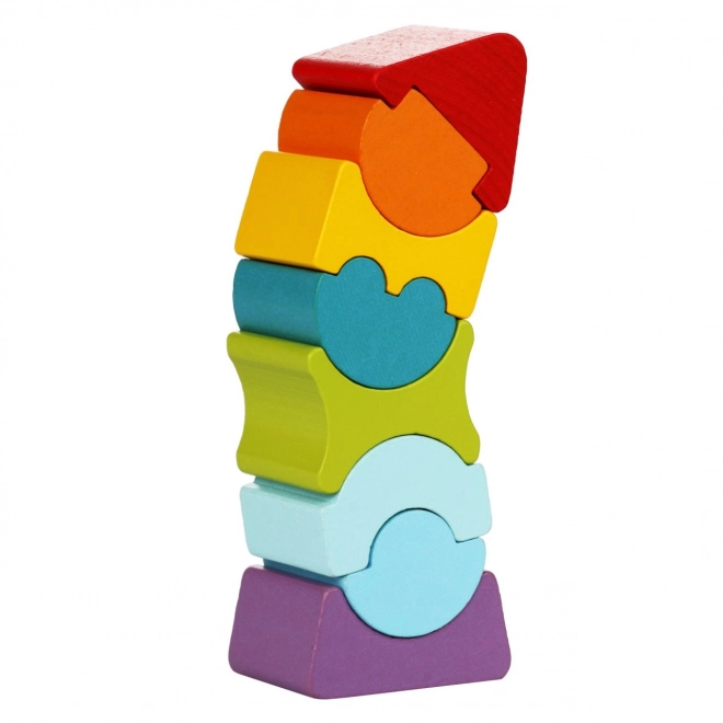 Tour d'équilibre VIII - puzzle en bois