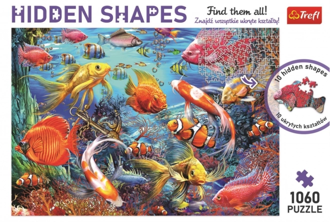 TREFL Puzzle Formes Cachées : Vie Sous-marine 1060 pièces