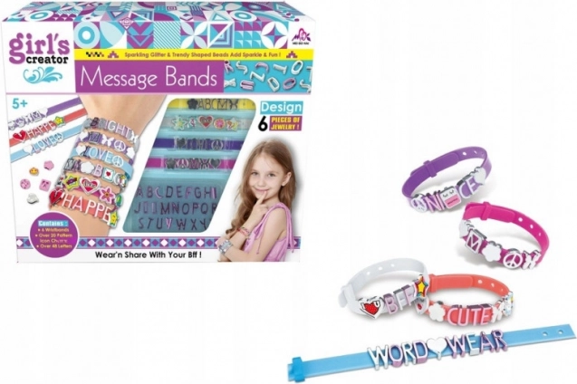 Set de bracelets colorés pour filles