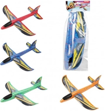 Avion en polystyrène à lancer 39 cm en sachet