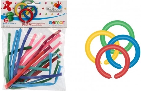 Ballons en latex modelables et gonflables - 10 pièces