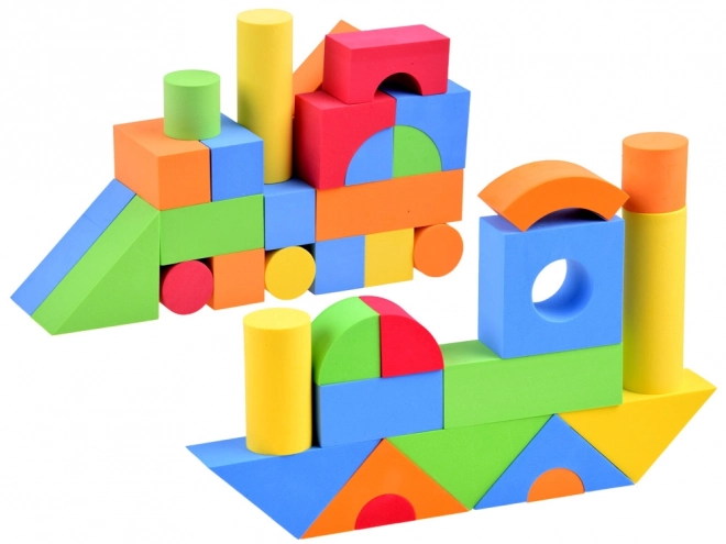 Blocs en mousse colorés 80 pièces