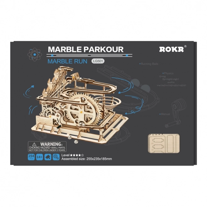 Puzzle 3D en bois Rokr Piste à billes Parkour