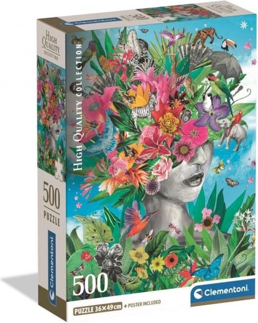 Puzzle "Tête dans la jungle"