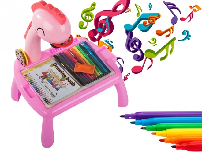 Table à dessin pour enfants avec projecteur