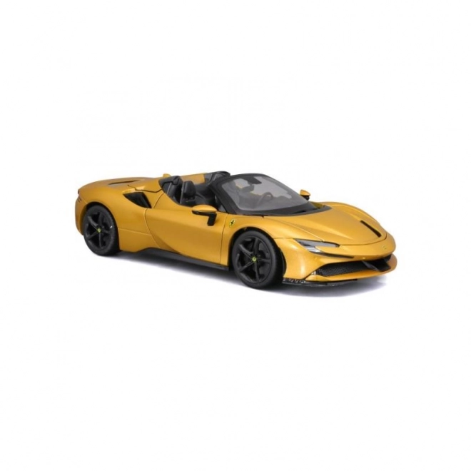 Bburago Ferrari SF90 Spider à l'échelle 1:18 - jaune