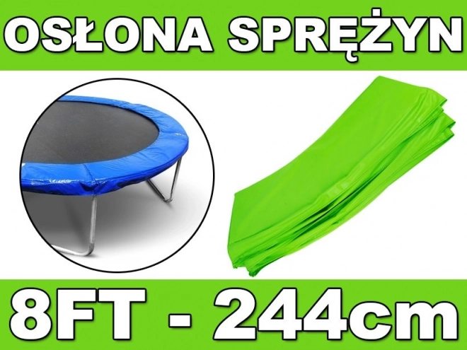 Collerette de protection ressort SkyRamiz Vert pour trampoline de jardin 244 cm/8FT