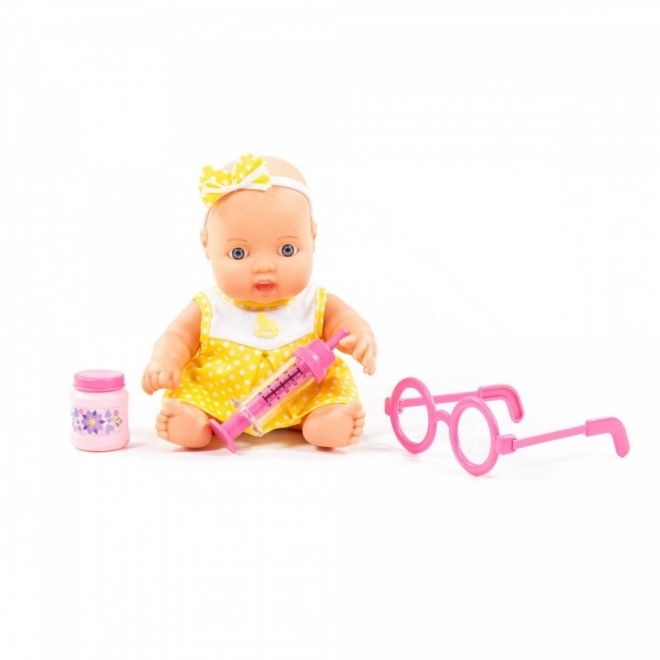 Bébé malade avec accessoires