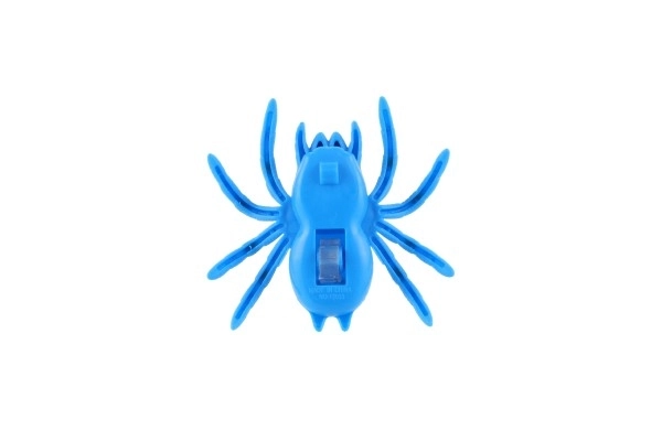 Araignée grimpante en plastique sur verre 8cm 3 couleurs sur carte