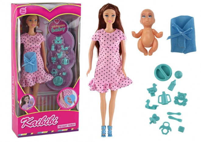 Marionnette de grossesse avec accessoires