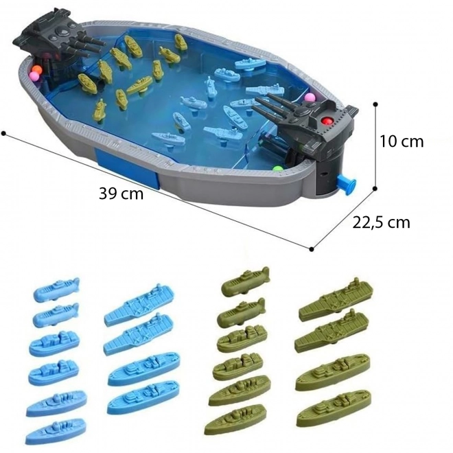 Woopie jeu Bataille à la mer Statky 3D Catapulte à billes