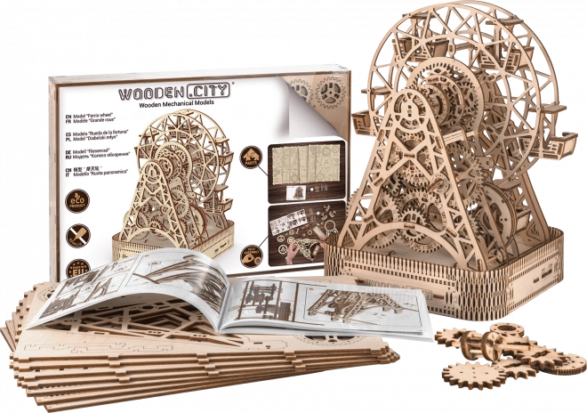 Modèle en bois de grande roue WOODEN CITY