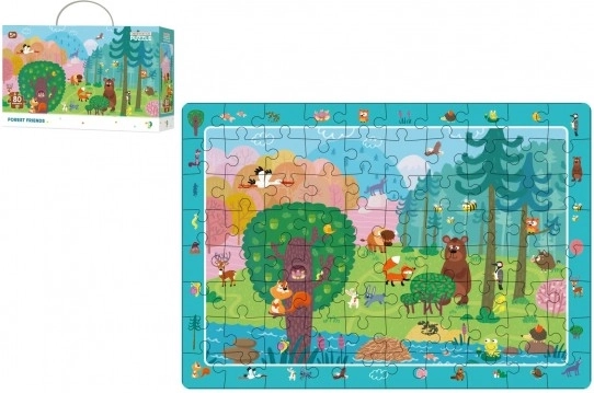 Puzzle Amis de la forêt 80 pièces