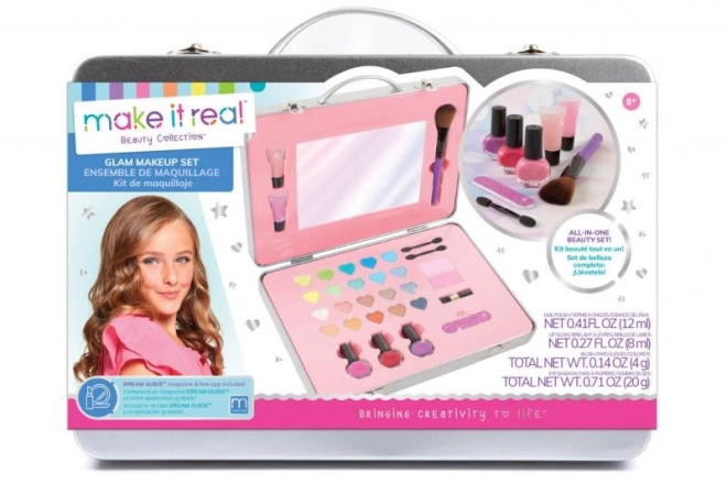 Set cosmétique dans une valise