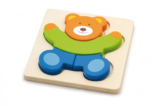Premier puzzle en bois pour enfants Viga Ours