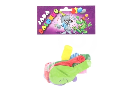 Ballons Gonflables avec Impression de Smiley - 9 pcs