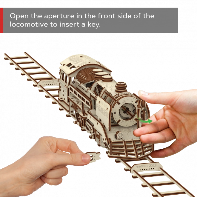 Puzzle 3D en bois WOODEN CITY Express avec rails