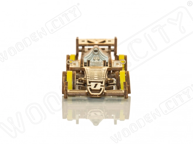 WOODEN CITY 3D puzzle Voiture de Course Bolid 108 pièces