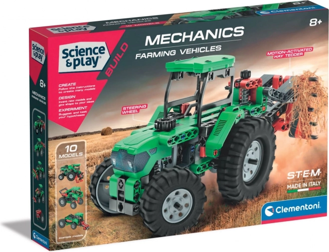 CLEMENTONI Science&Play Laboratoire mécanique de technologie agricole 10en1