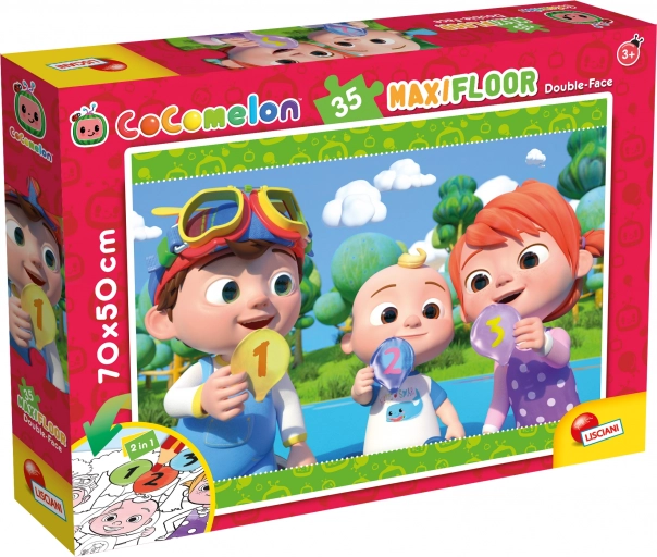 Puzzle maxi recto-verso COCOMELON 2-en-1, 35 pièces, 70 × 50 cm