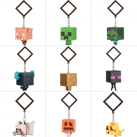Porte-clés Minecraft avec figurine – boîte surprise