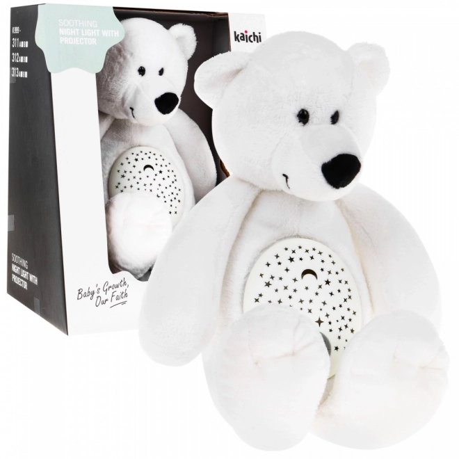 Ourson en peluche apaisant 3 en 1 avec projecteur et mélodies, 6 m+