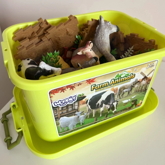 Woopie ensemble de jouets Ferme avec valisette 57 pièces